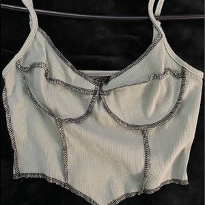 light green SHEIN crop top